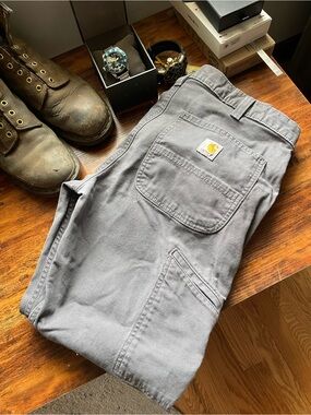Carhartt Relaxed Straight Work Pants - Gray